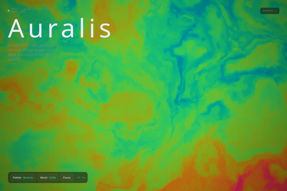 Auralis website preview