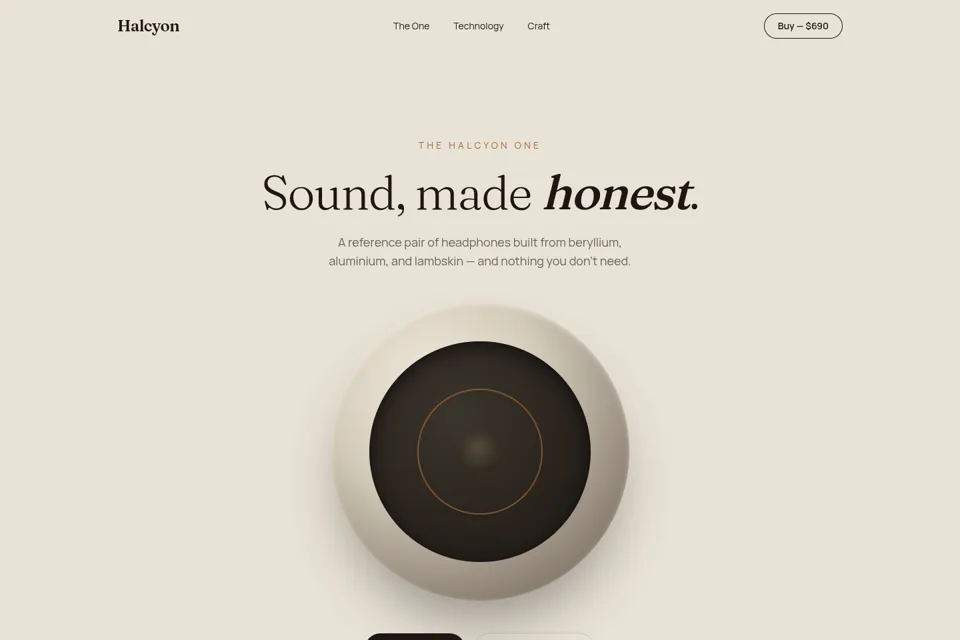 Halcyon website preview