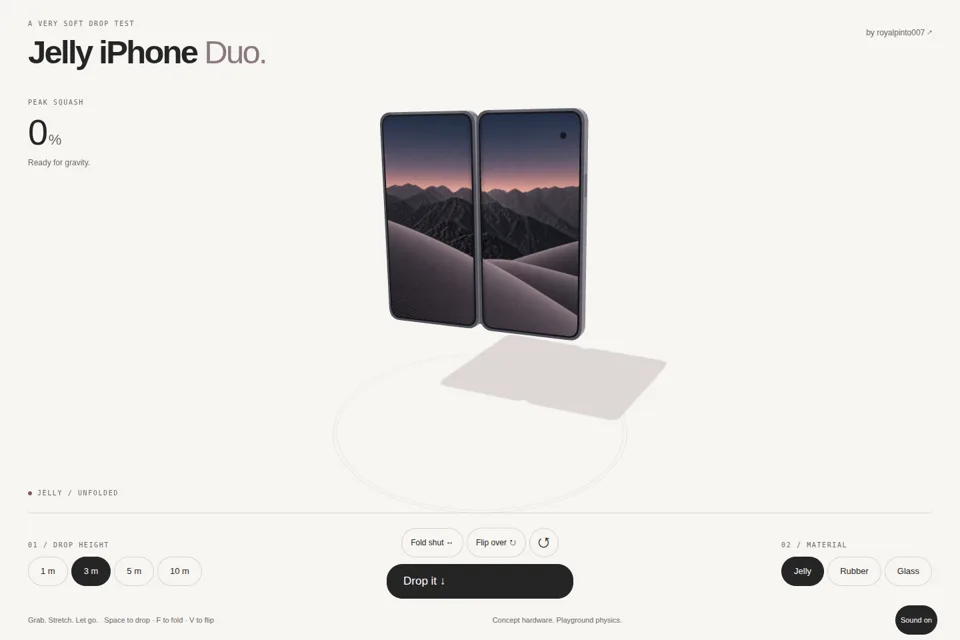 Jelly iPhone website preview
