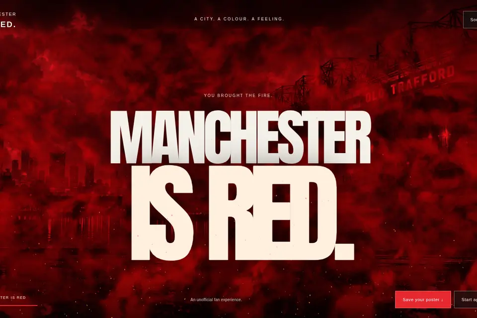 Paint Manchester Red website preview