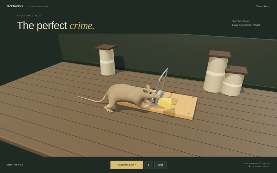 The Cheese Heist website preview