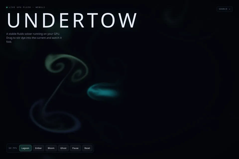Undertow website preview